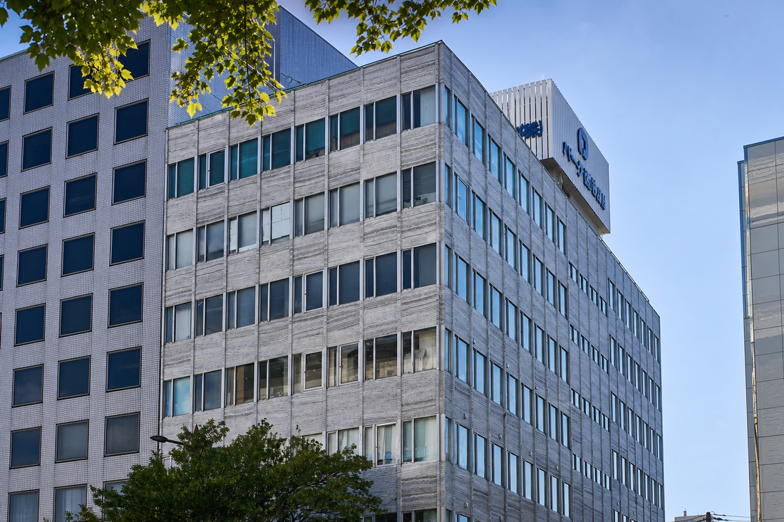 Ultra-thin natural stone veneer used on a modern architectural facade with a clean exterior wall design.