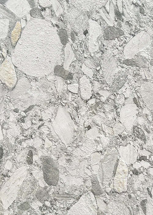 Granite stone veneer panel with light gray speckled texture and natural veining.