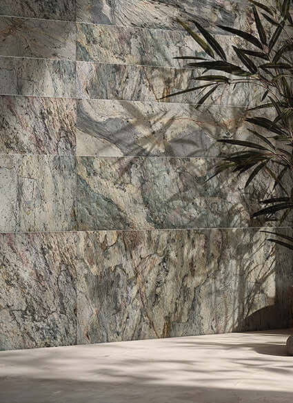 Burning Forest Copper Exterior Stone Cladding Panel | Natural Stone Veneer | Nalexible