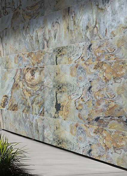 Indian Autumn Exterior Stone Cladding Panel | Natural Stone Veneer | Nalexible
