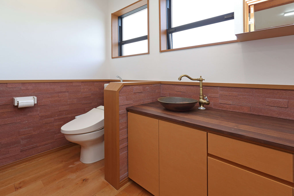 3D Terra Red peel and stick natural stone veneer for residential interior wall design and feature applications
