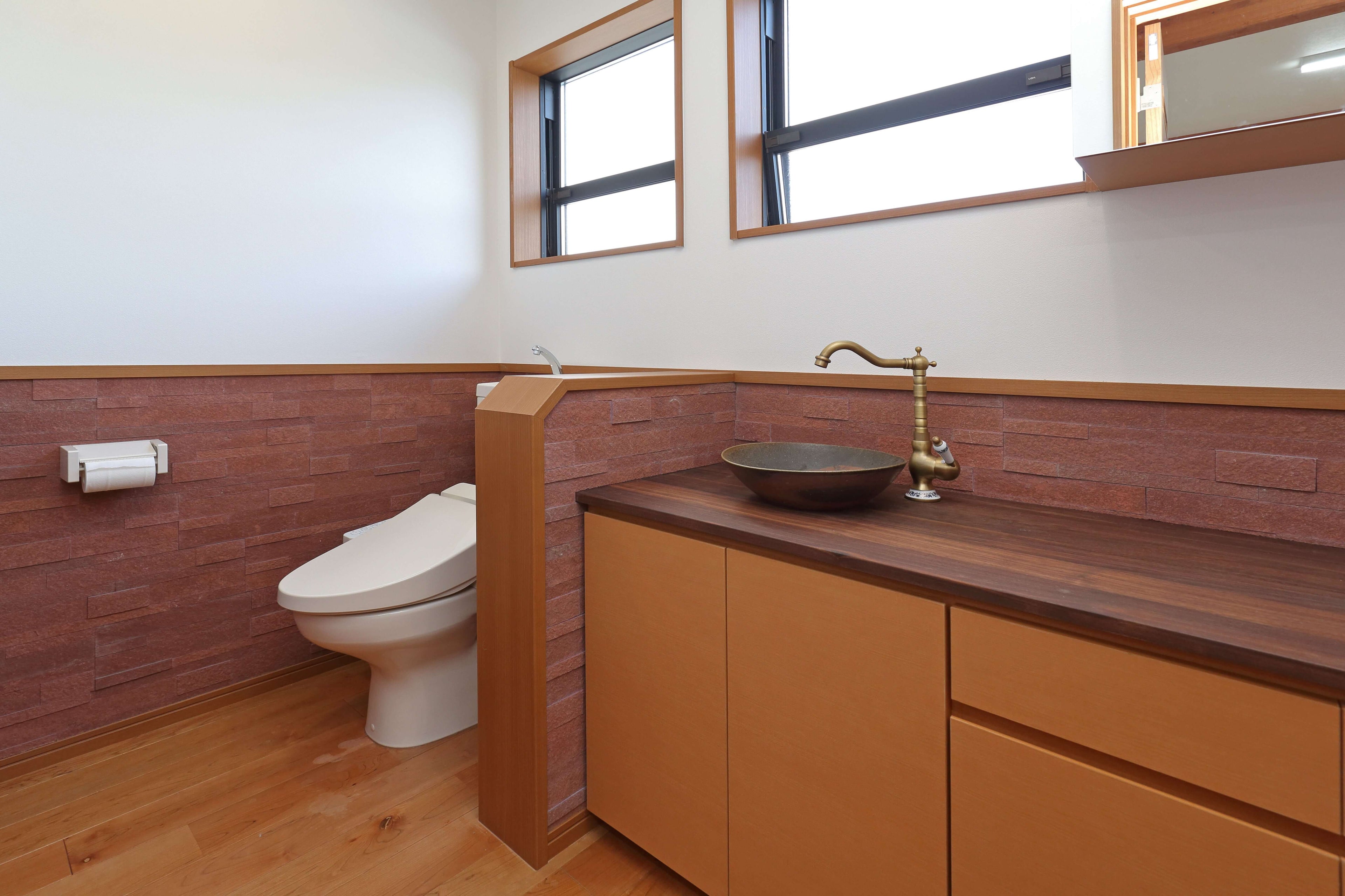 3D Terra Red peel and stick natural stone veneer for residential interior wall design and feature applications