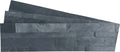 3D Black peel and stick natural stone veneer with authentic dark stone texture for interior wall applications