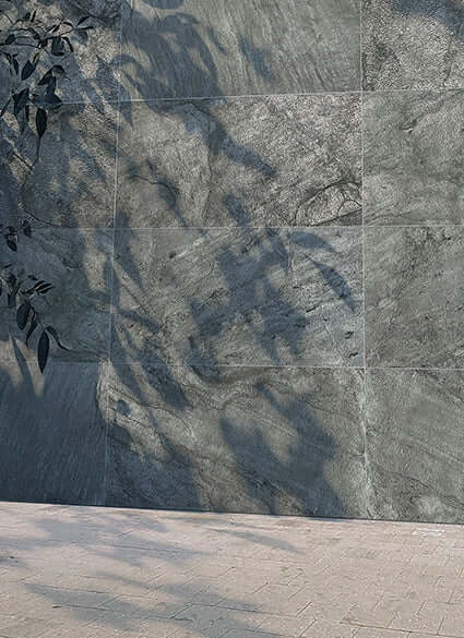 Silver Grey Exterior Stone Cladding Panel | Natural Stone Veneer | Nalexible
